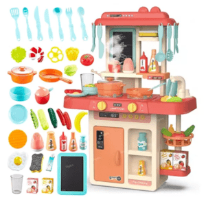 Toysire Toy Kitchen Sets, Simulated Spray Kitchen Toys, Kids Kitchen Pretend Play Set,Play Cooking Set